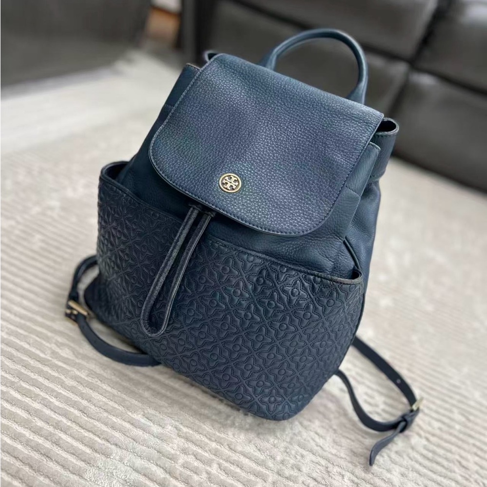 Tory Burch quilt backpack, Blue,